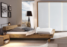 Bed Oak with headboard variant 3